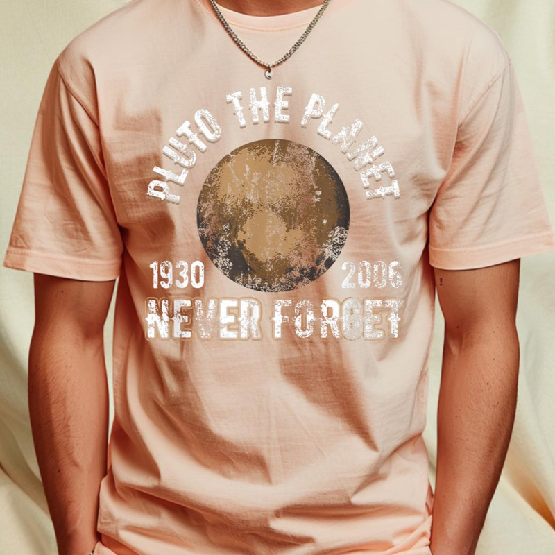 Vintage Pluto the Planet (1930-2006) Never Forget Distressed T-Shirt 438_T-Shirt_File PNG.jpg