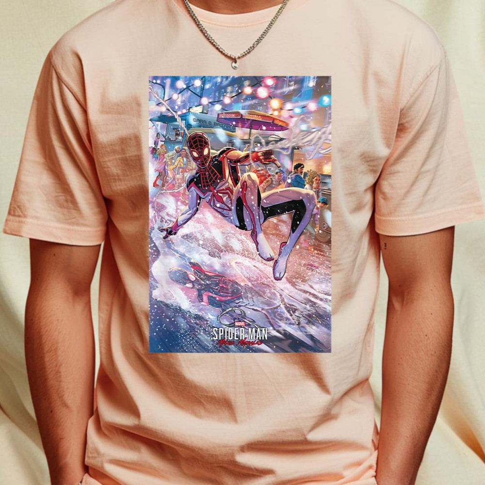 Marvel Spider-Man Miles Morales Reflections Poster T-Shirt 307_T-Shirt_File PNG.jpg