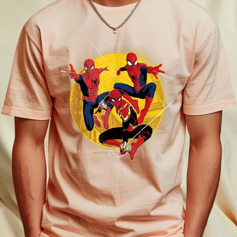 Marvel Spider-Man No Way Home Spider-Men In Action T-Shirt 48_T-Shirt_File PNG.jpg
