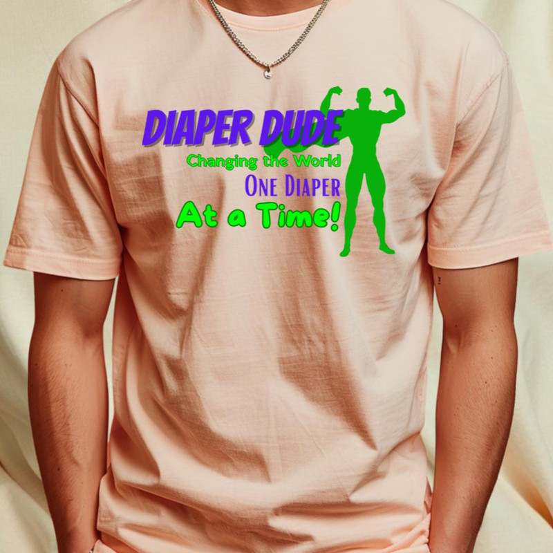 Diaper Dude New Daddy Diaper Duty Gift T-Shirt_T-Shirt_File PNG.jpg
