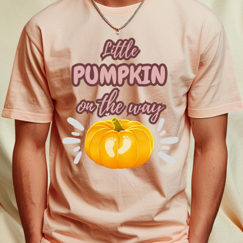 Little pumpkin on the way T-Shirt_T-Shirt_File PNG.jpg