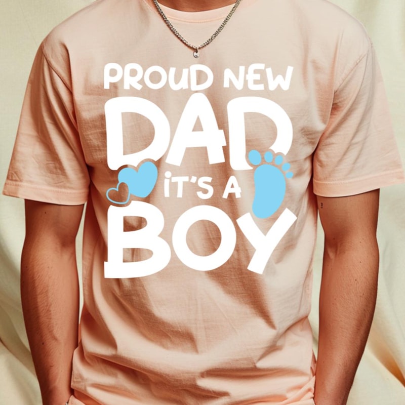 Proud New Dad It's a Boy T-Shirt_T-Shirt_File PNG.jpg