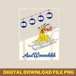disney pluto winter holiday sled sledding holiday faaawooshhh.png png, disney pluto png, disney pluto digital png files