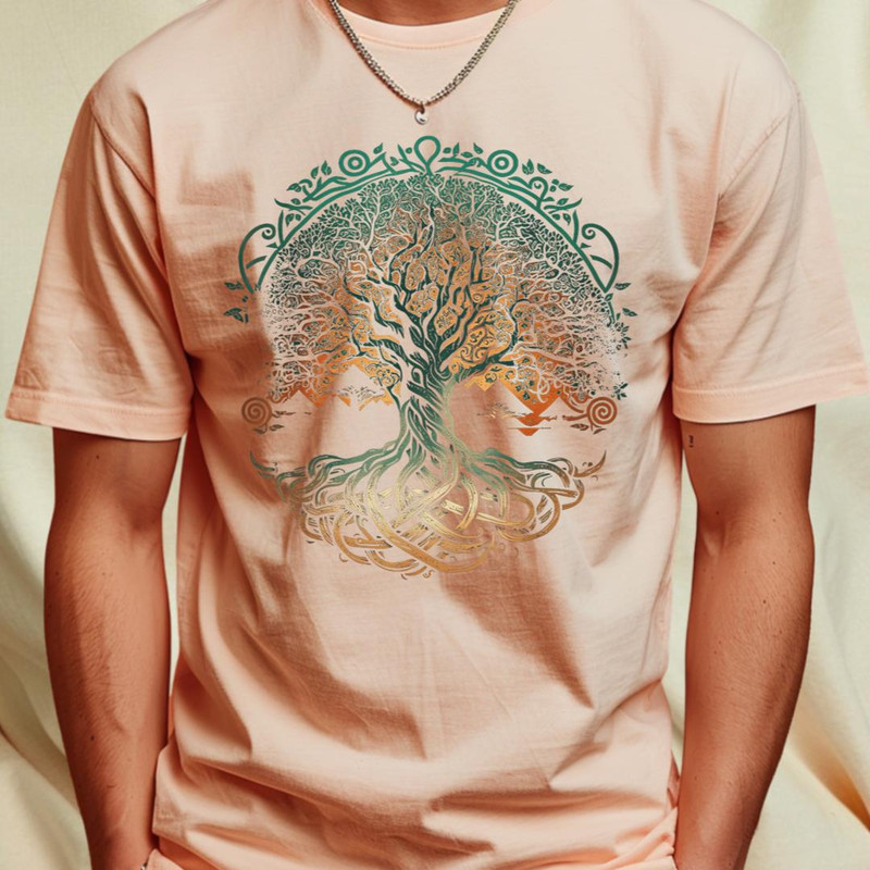 Tree of Life Yggdrasil Viking Midgard Thor Walhalla T-Shirt 273_T-Shirt_File PNG.jpg