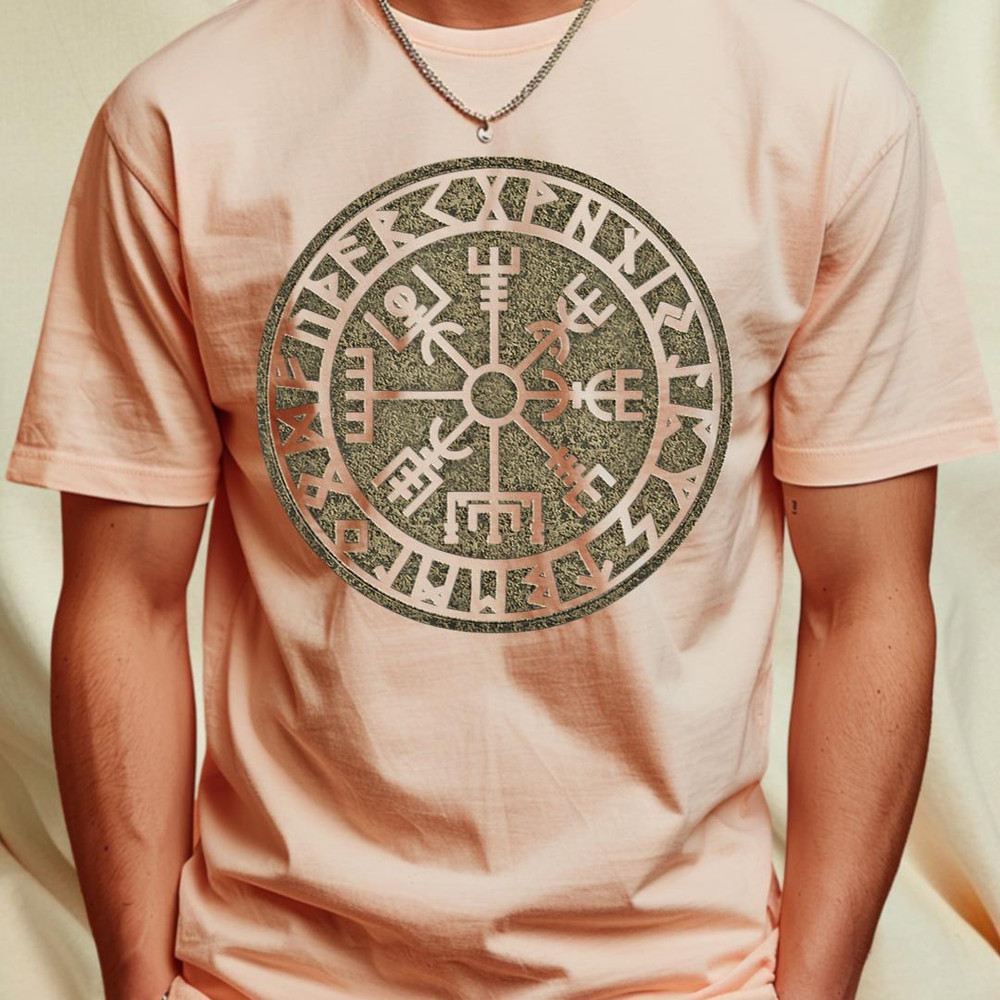 Vegvisir Viking Compass Runes Nordic Celtic Protection T-Shirt 389_T-Shirt_File PNG.jpg