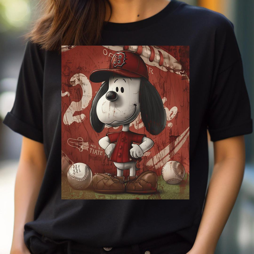 Slow Curve Snoopy Approaches Sox PNG, Snoopy Vs Boston Red Sox logo PNG, Snoopy Digital Png Files.jpg