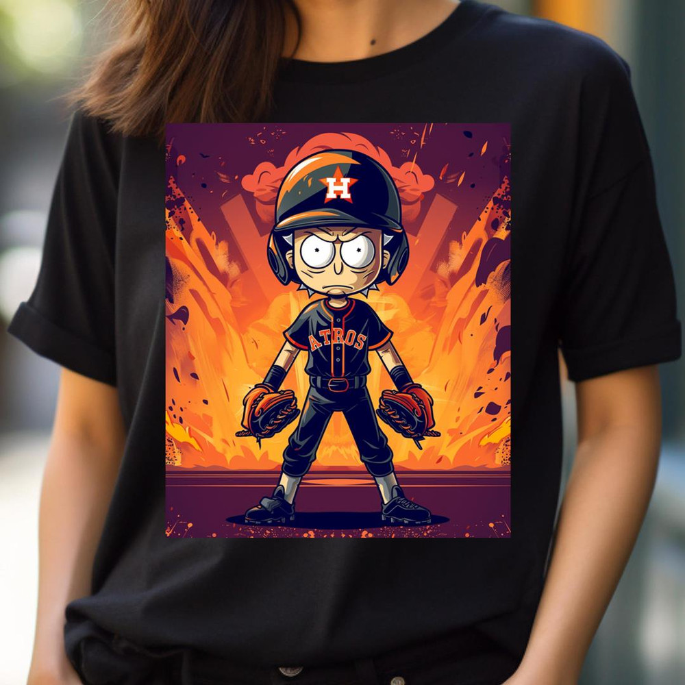 Cartoon Clashes With Houston Astros Symbol PNG, Rick And Morty Vs Houston Astros logo PNG, Rick And Morty Digital Png Files.jpg