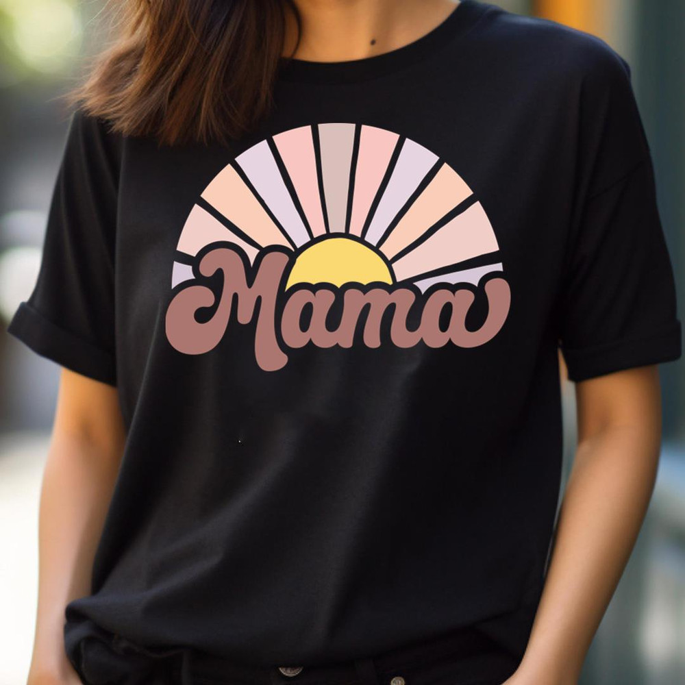 Retro Muted Pink Sunrise - True Mommy To Be PNG, Mommy To Be PNG.jpg