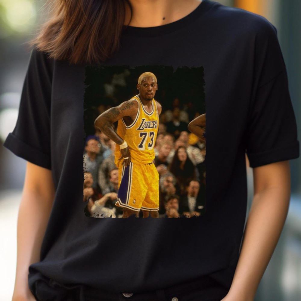 Dennis Rodman In Lakers - Dennis Rodman Mvp PNG, basketball players PNG.jpg