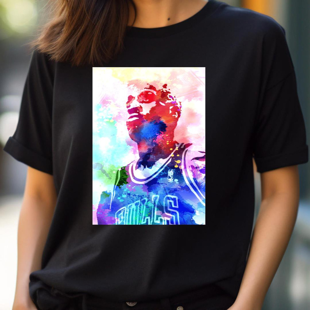 Dennis Rodman Watercolor - Dennis Rodman Battles PNG, basketball players PNG.jpg