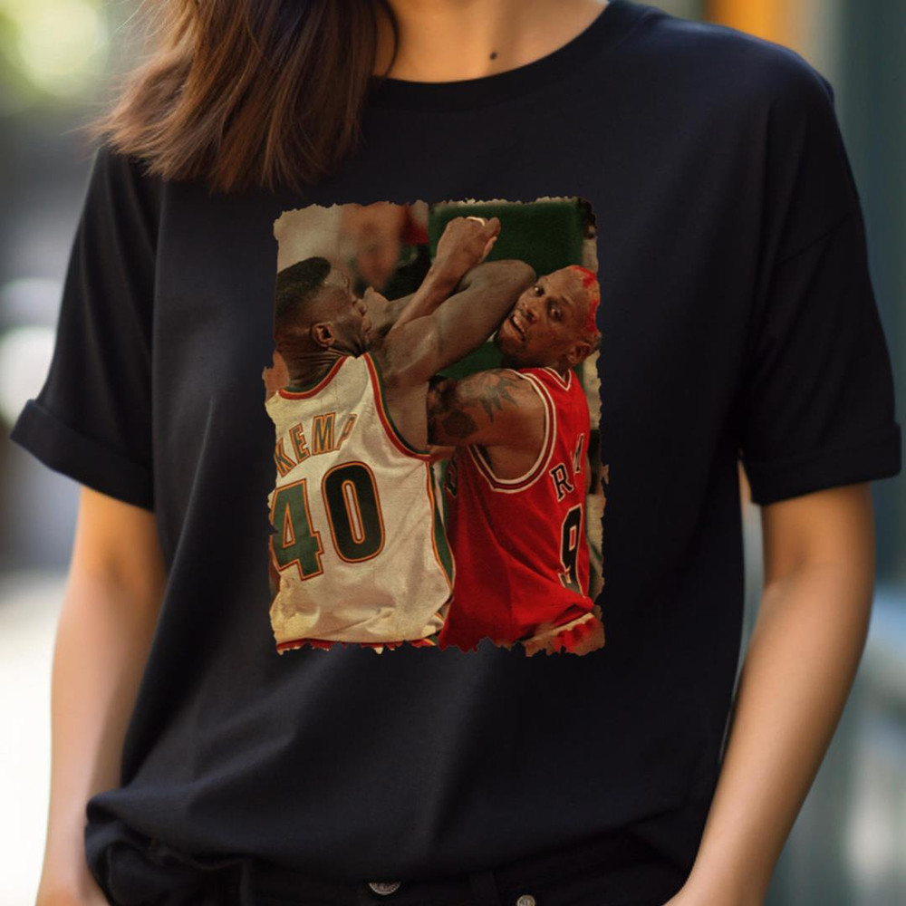 Shawn Kemp Vs Dennis - Dennis Rodman Play PNG, basketball players PNG.jpg