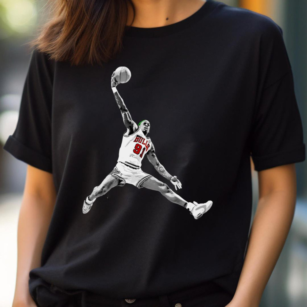 The Worm Bnw - Dennis Rodman Recognition PNG, basketball players PNG.jpg