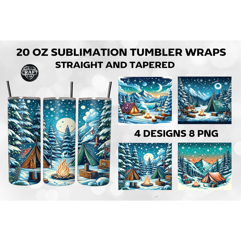 Snow Camping 20oz Skinny Tumbler Wrap.png