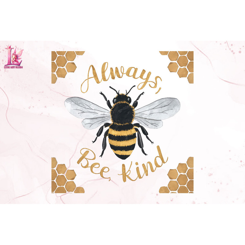 Always Bee Kind Clipart PNG Graphics.jpeg