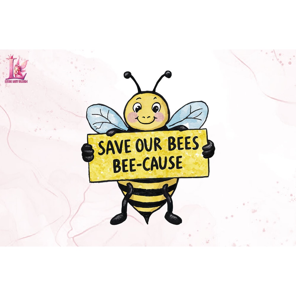 Save Our Bees BeeCause Clipart PNG.jpeg