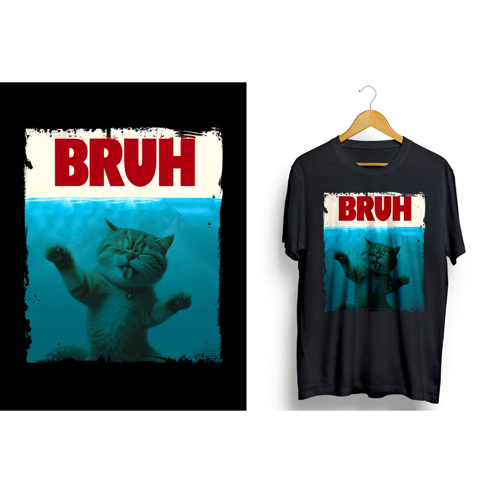 Bruh Meme Funny Cat PNG Sublimation.jpg