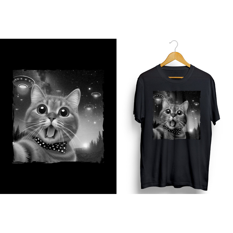 Funny Cat Selfie with UFOs PNG.jpg