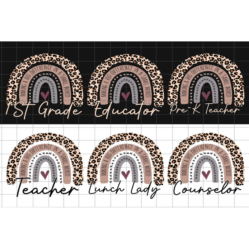 Bundle Teacher Sublimation Rainbow PNG.jpg