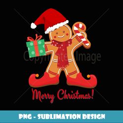 Gingerbread Man Cookies Cane Candy Christmas Holidays - Modern Sublimation PNG File