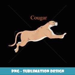 Cougar Mountain Lion Big Cat Lover - Sublimation-Ready PNG File