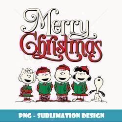 peanuts - merry christmas choir - high-resolution png sublimation file