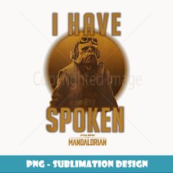Star Wars The Mandalorian Kuiil I Have Spoken Circle - Exclusive PNG Sublimation Download