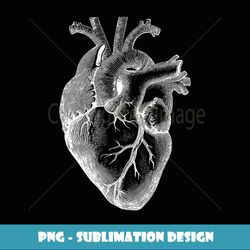Anatomical Human Heart medical doctor Heart anatomy - Elegant Sublimation PNG Download