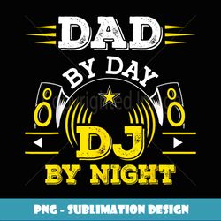 Dad by Day DJ by Night - Retro PNG Sublimation Digital Download