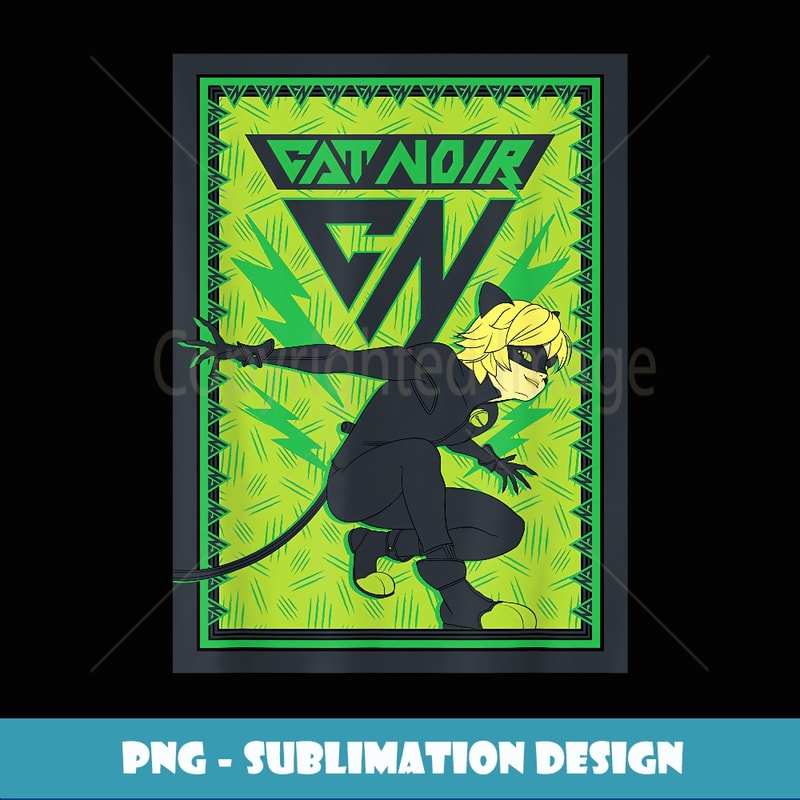 Miraculous Ladybug Glam Rock Cat Noir - Elegant Sublimation | Inspire ...