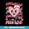 Retro Cardiac Nurse Cute Valentines Day Hearts Stethoscope - High-Resolution PNG Sublimation File