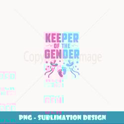 keeper of the gender baby party gender reveal announcement - instant png sublimation download