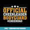 Mens Funny Papa Official Cheerleader Bodyguard Cheer Dad - Elegant Sublimation PNG Download