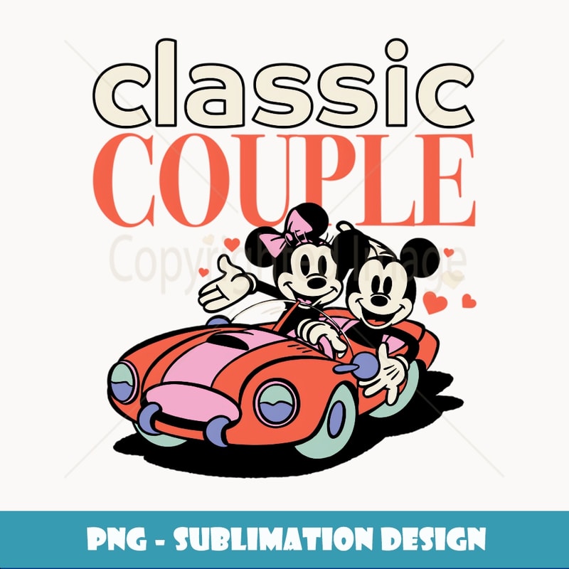 Amazon Essentials Mickey and Minnie Valentine's Day Classic Couple - Aesthetic Sublimation Digital File
