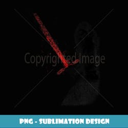 star wars kylo ren red lightsaber faded portrait - digital sublimation download file