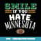 SMILE IF YOU HATE MINNESOTA Green Bay T - PNG Sublimation Digital Download
