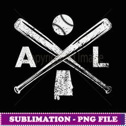 alabama baseball bats & ball classic baseball player - exclusive sublimation digital file