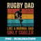 Rugby Dad Like A Normal Dad Only Cooler Fathers Day - PNG Sublimation Digital Download