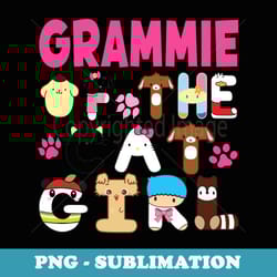grammie of the birthday girl cat kitty family matching - png transparent sublimation file
