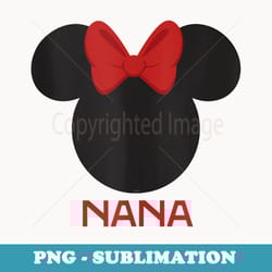 disney minnie mouse nana grandma red bow family motheru2019s day - modern sublimation png file