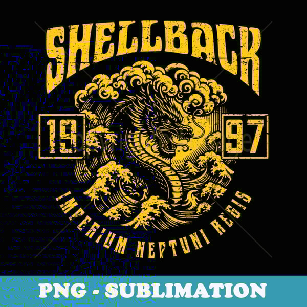 Shellback 1997 Equator Crossing Design for the year 1997 - Sublimation PNG File