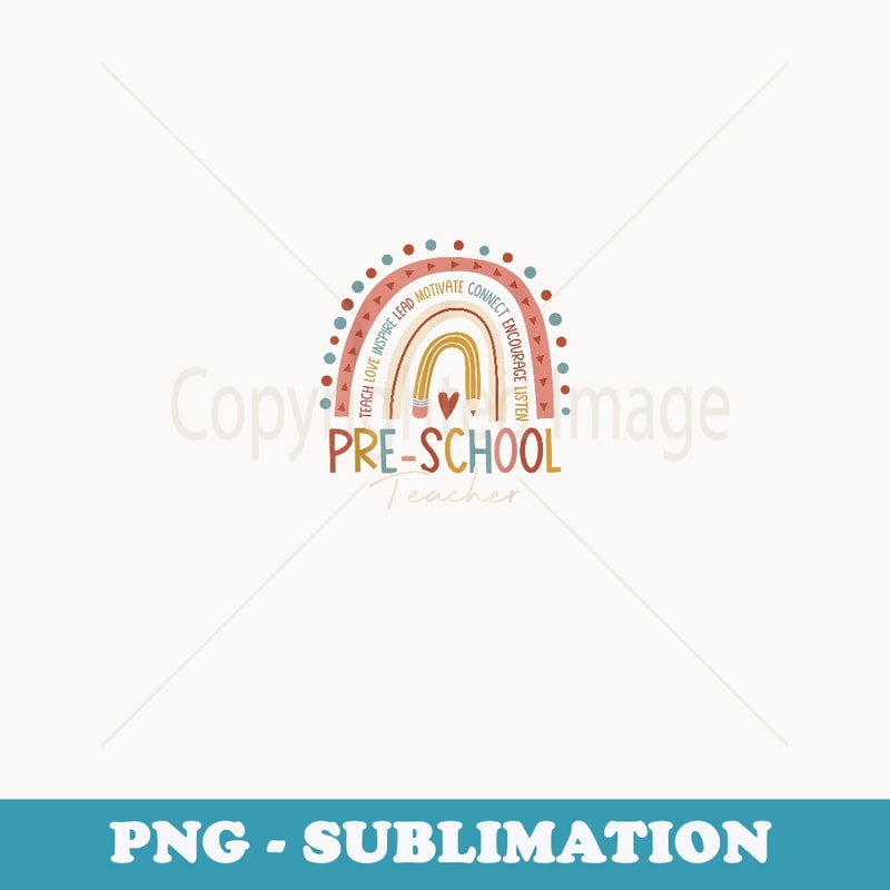 Pre School Teacher Back To School Teacher - PNG Sublimation Digital Download