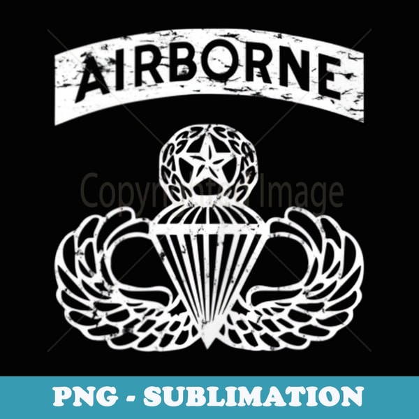 Airborne Paratrooper Jumpmaster Airborne Tab - PNG Sublimati | Inspire ...