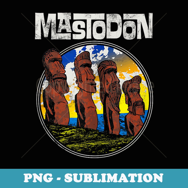 Mastodon u2013 Easter Statues - PNG Sublimation Digital Download