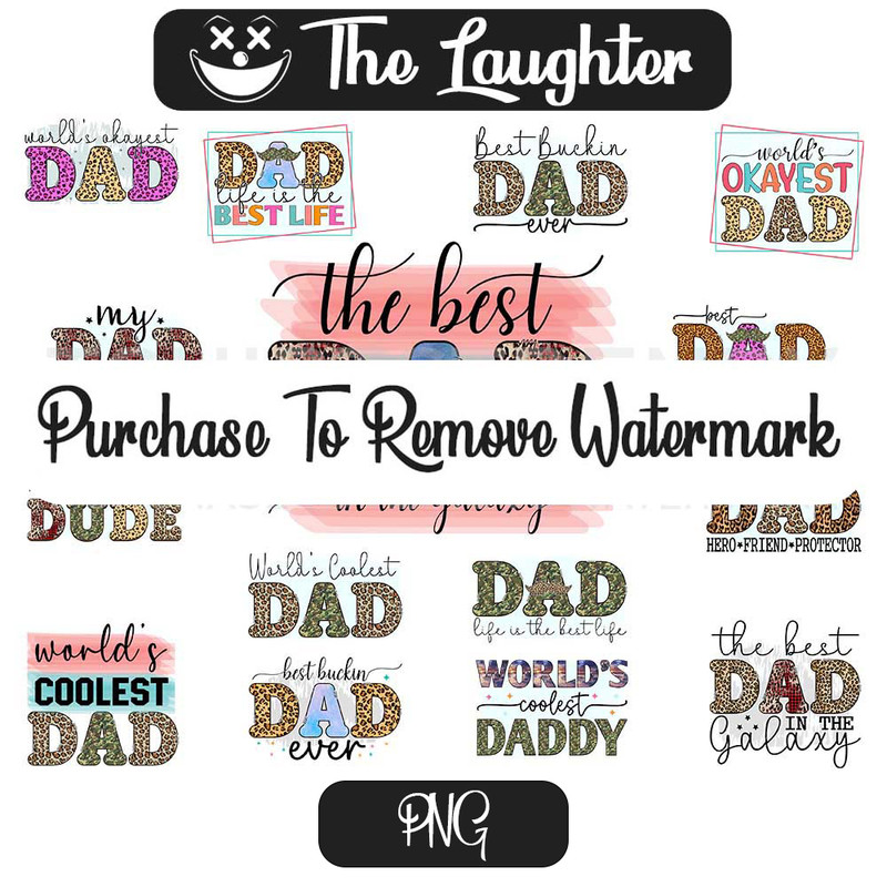 The Best Dad Bundle Png, Leopard Pattern Dad Bundle Png.jpg