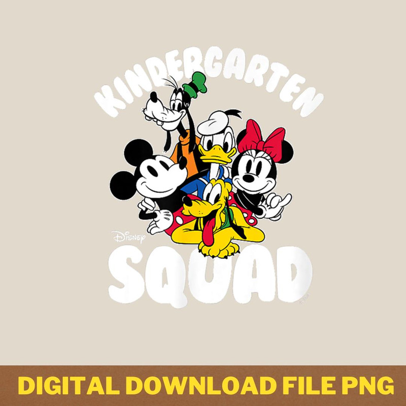 Disney Mickey Minnie Donald Goofy Pluto Kindergarten Squad.png PNG, Disney Pluto PNG, Disney Pluto Digital Png Files_T-Shirt_File PNG.jpg
