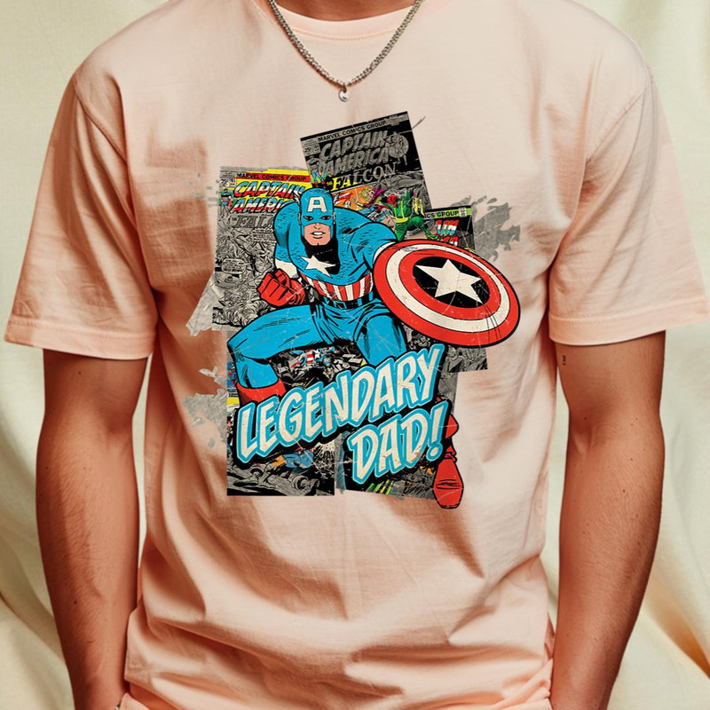 Marvel Captain America Legendary Dad Father's Day T-Shirt 505_T-Shirt_File PNG.jpg