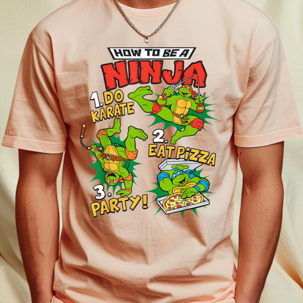 Teenage Mutant Ninja Turtles How To Be A Ninja Rules T-Shirt T-Shirt 365_T-Shirt_File PNG.jpg