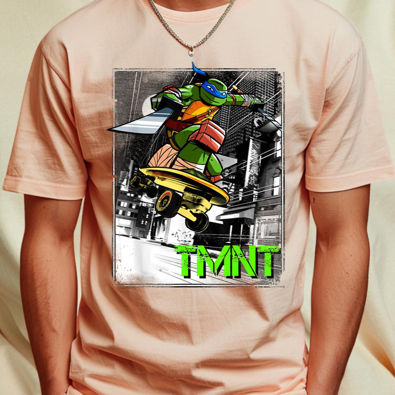 Teenage Mutant Ninja Turtles Leonardo Skateboarding T-Shirt T-Shirt 395_T-Shirt_File PNG.jpg