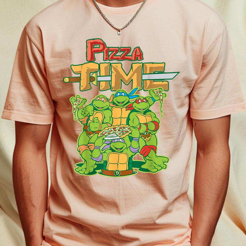 TMNT Ninja Turtle Pizza Time Group Shot T-Shirt 466_T-Shirt_File PNG.jpg