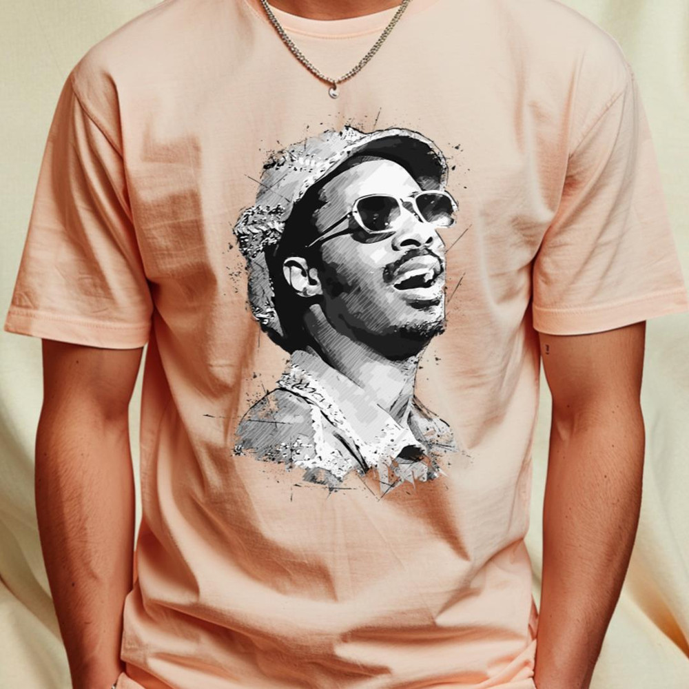 Young Stevie Wonder in Abstract Art T-Shirt_T-Shirt_File PNG.jpg